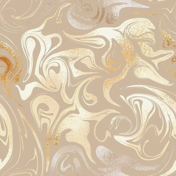 Marbre Doré Texture Marbre Sur Fond Brun Imitation Papier Texture — Image vectorielle
