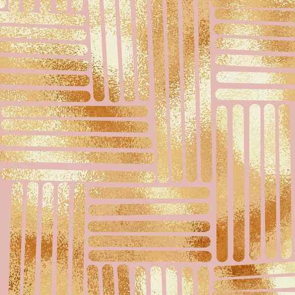 Oro Rosa Patrón Abstracto Con Textura Oro Rosa Fondo Vectorial — Vector de stock