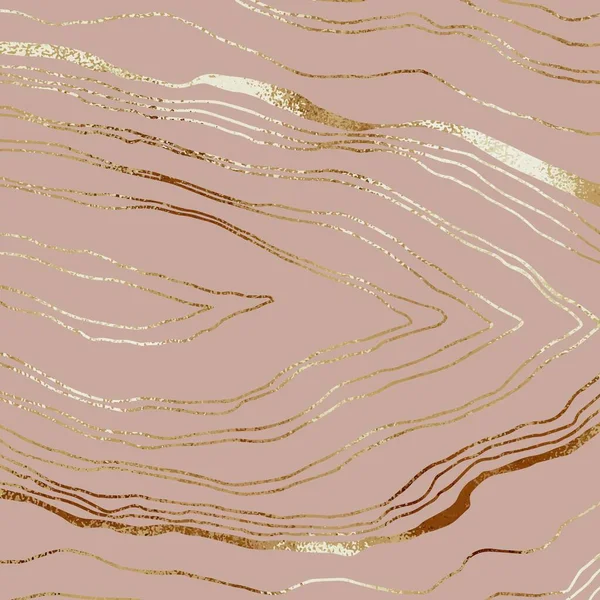 Rose Gold Abstraktní Vzor Růžově Zlatou Texturou Pozadí Vektoru — Stockový vektor