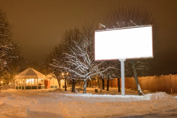 Noite paisagem inverno — Fotografia de Stock