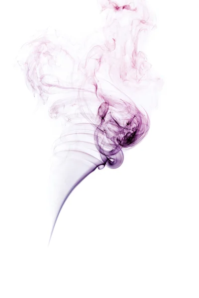 Fumo colorato isolato su bianco — Foto Stock
