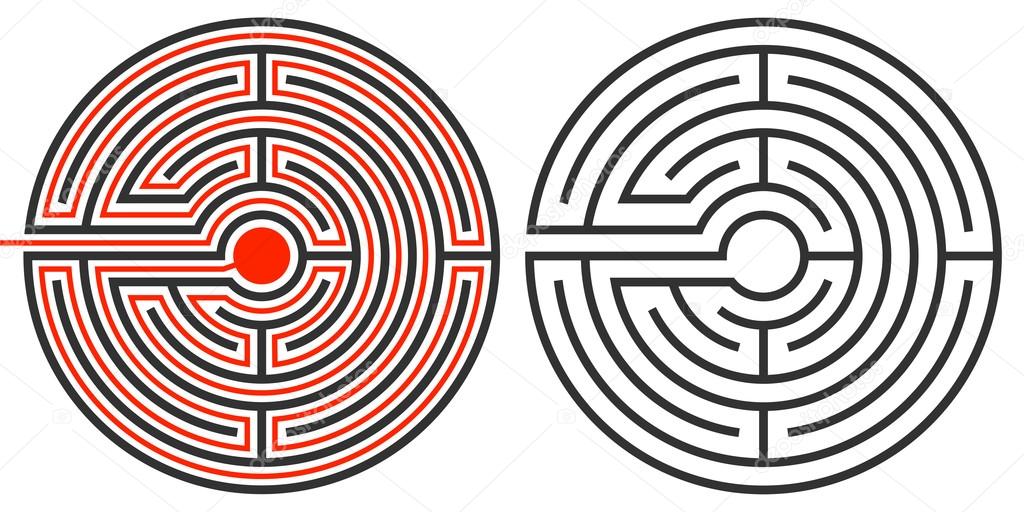 Labyrinth puzzle and the solution