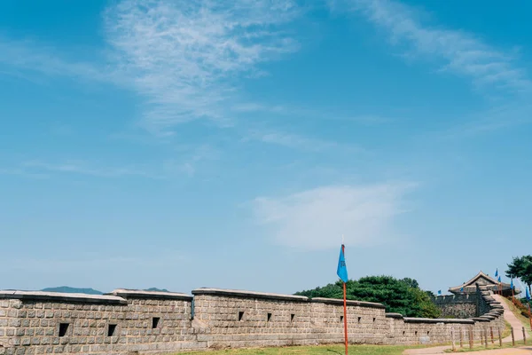Hwaseong Fortress Корейська Традиційну Архітектуру Suwon Кореї — стокове фото