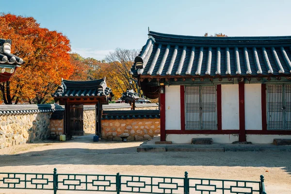 Gyochon Hanok Village Koreaans Traditioneel Huis Herfst Gyeongju Korea — Stockfoto