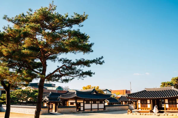 Jeonju Hanok Village Gyeonggijeon Hall Осенью Чонджу Корея — стоковое фото