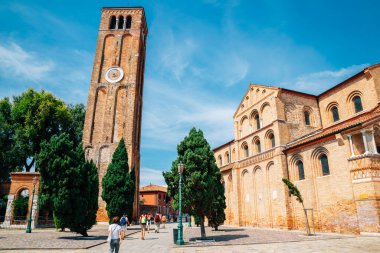 Murano Adası, Saint Mary Bazilikası ve Venedik, İtalya 'da Saint Donatus