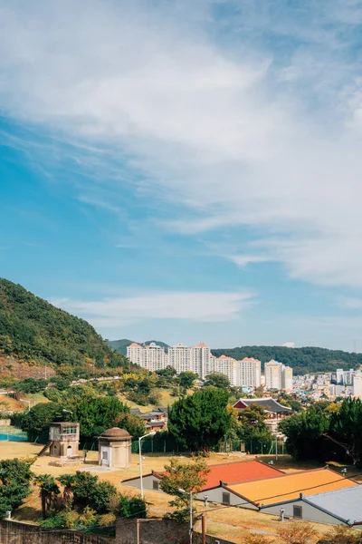 Pohled Seopirang Vesnice Sebyeonggwan Vládní Úřad Tongyeong Korea — Stock fotografie