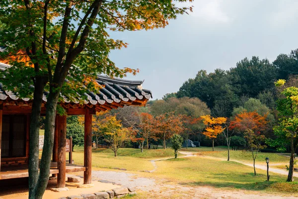 Koreaanse Traditionele Huis Herfst Bos Juknokwon Damyang Korea — Stockfoto