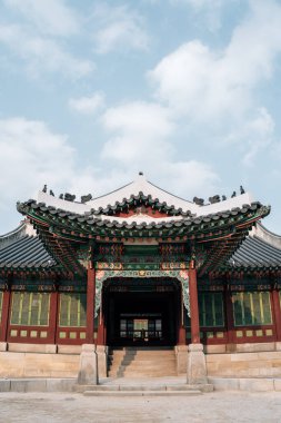 Seoul, Kore geleneksel mimarisinde alace Sarayı