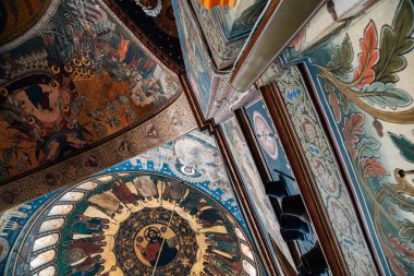 Sibiu, Romanya - 22 Temmuz 2019 : Holy Trinity Katedrali