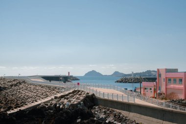 Wimi Liman Sahili, Jeju Adası, Kore Jeju Olle Yolu.