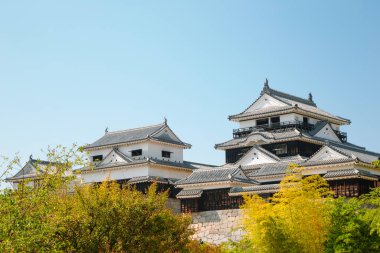 Matsuyama Şatosu Japonya 'da geleneksel mimari