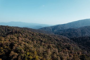 mountain view sunset and purple twilight
