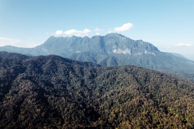 mountain view sunset and purple twilight