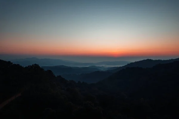 Early Morning Sunrise Forest Morning Scenery — Stock Fotó