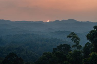 manzara, yaz manzarası akşam dağda, yüksek açı
