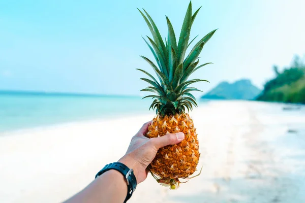 Pineapple Sea Summer Fruit — Stockfoto