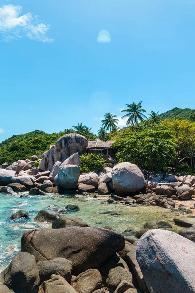 Belles Plages Tropicales Aux Îles Rochers Été — Photo