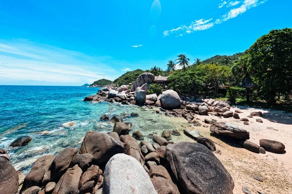 Vue Sur Mer Été Sur Une Île Tropicale Paysage Marin — Photo