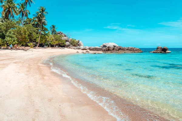 Tropisk Strand Och Blått Hav Sommar — Stockfoto