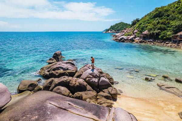 Res Till Havet Koh Tao Sommaren Och Utsiktspunkterna Tropiska — Stockfoto