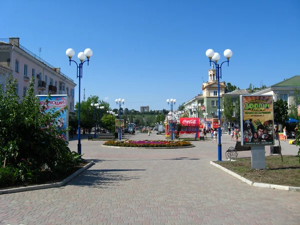 Strade di località città di Berdyansk — Foto Stock
