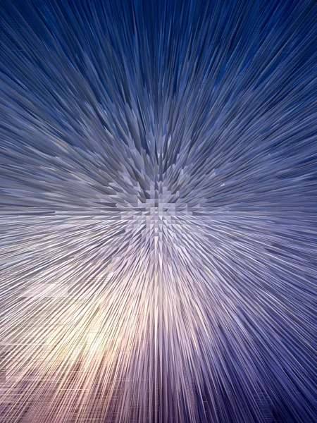 Modré pozadí abstraktní s ostrými trny — Stock fotografie