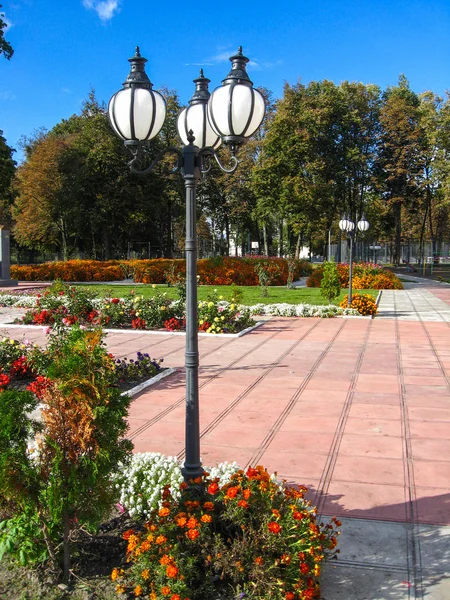 Lanternes dans le parc municipal — Photo