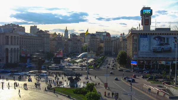 Vista sobre el área de independencia en Kiev —  Fotos de Stock