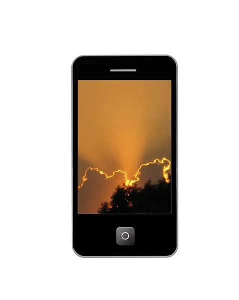 Moderne telefoon van type ipad — Stockfoto