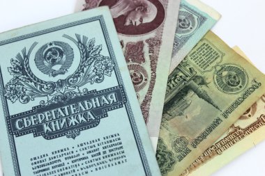 banka tasarruf kitap SSCB ve Sovyet ruble