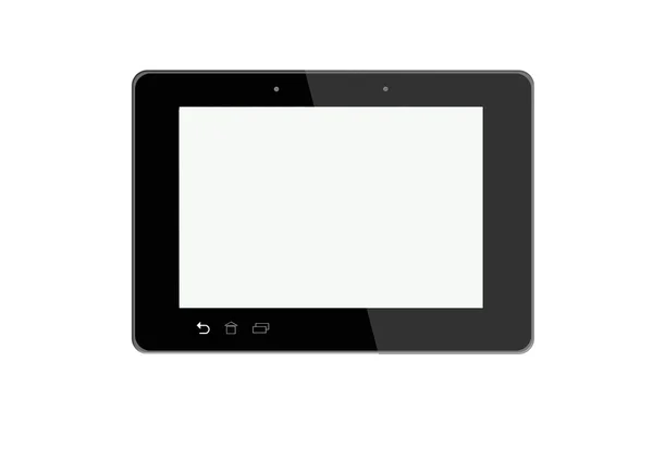 Ilustração de tablet preto — Fotografia de Stock