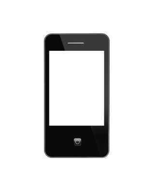 modern siyah cep telefonu