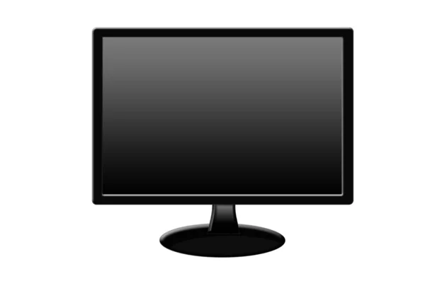 Zwarte nieuwe monitor — Stockfoto