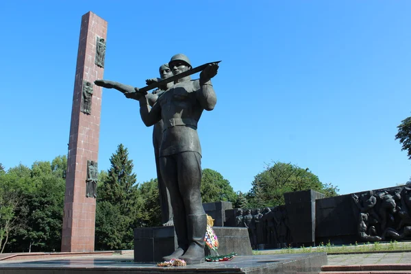 Monument to the lost soldiers in Lvov city — Stock Photo, Image
