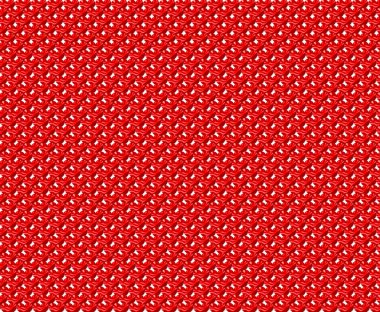 Kırmızı kalpler gelen doku