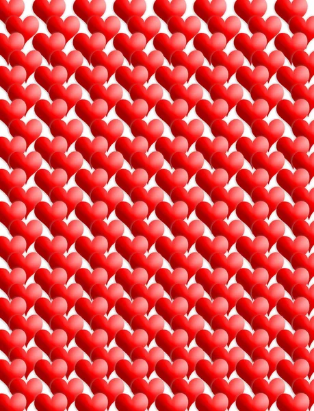 Textura de corazones rojos —  Fotos de Stock