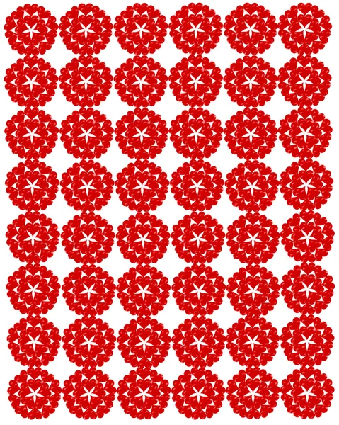 Padrão de formas vermelhas como laços — Fotografia de Stock