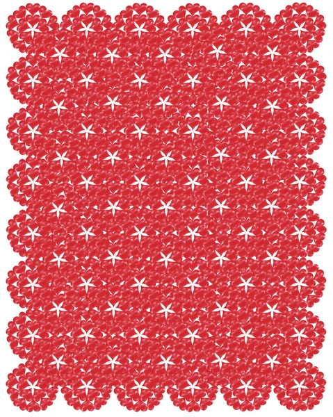 Pattern from red shapes like laces — Stock Photo, Image