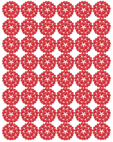 Vzor od červené tkaničky — Stock fotografie