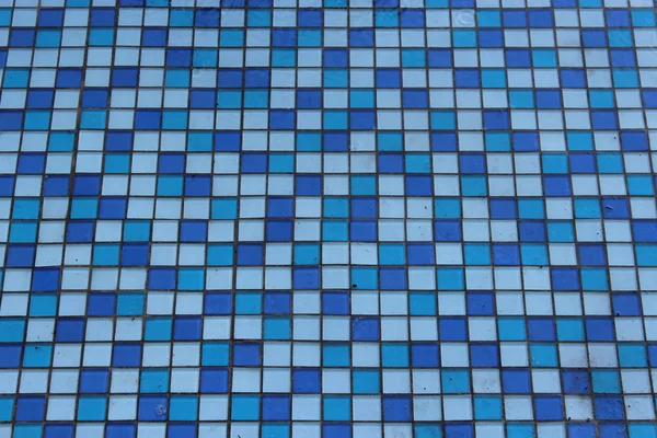 Textur aus blauem und hellblauem Mosaik — Stockfoto