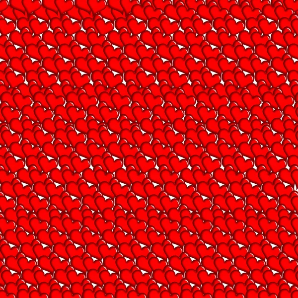 Текстура из многих красных сердец — стоковое фото