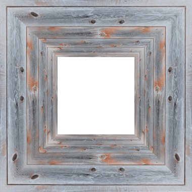 Beyaz arka plan üzerinde izole ahşap çerçeve