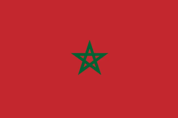 National flag of Kingdom of Morocco — Stock Photo, Image