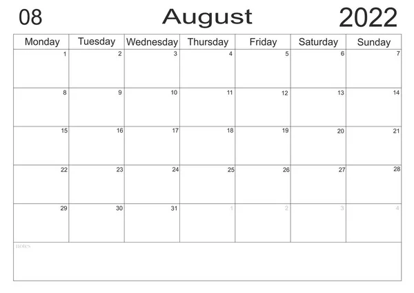 2022年カレンダー リストを作るために カレンダー2022年6月紙の背景にリストを行うための空白のメモを持つスケジュール 2022年6月 月曜日スタート プランナーの空のセル 月刊主催者 — ストック写真