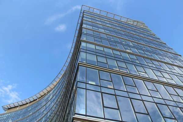 Warsaw Poland July 2019 High Glass Skyscraper Warsaw Modern Architecture — Stock Photo, Image