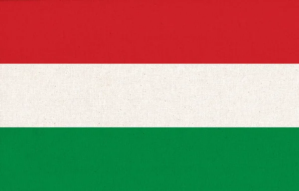 Прапор Угорщини Угорський Прапор Поверхні Тканини Болгарський Національний Прапор Текстурованому — стокове фото