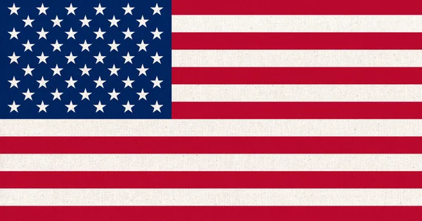Bandera Usa Bandera Americana Sobre Superficie Tela Textura Tela Símbolo — Foto de Stock