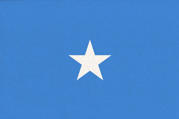 Прапор Сомалі Сомалійський Прапор Поверхні Тканини Текстура Тканин Національний Символ — стокове фото