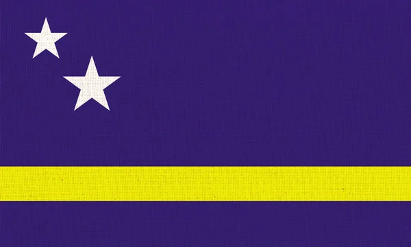 Flagge Von Curacao Offizielles Symbol Des Landes Curacao Illustration Flagge — Stockfoto